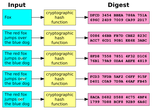 Cryptographic hash functions